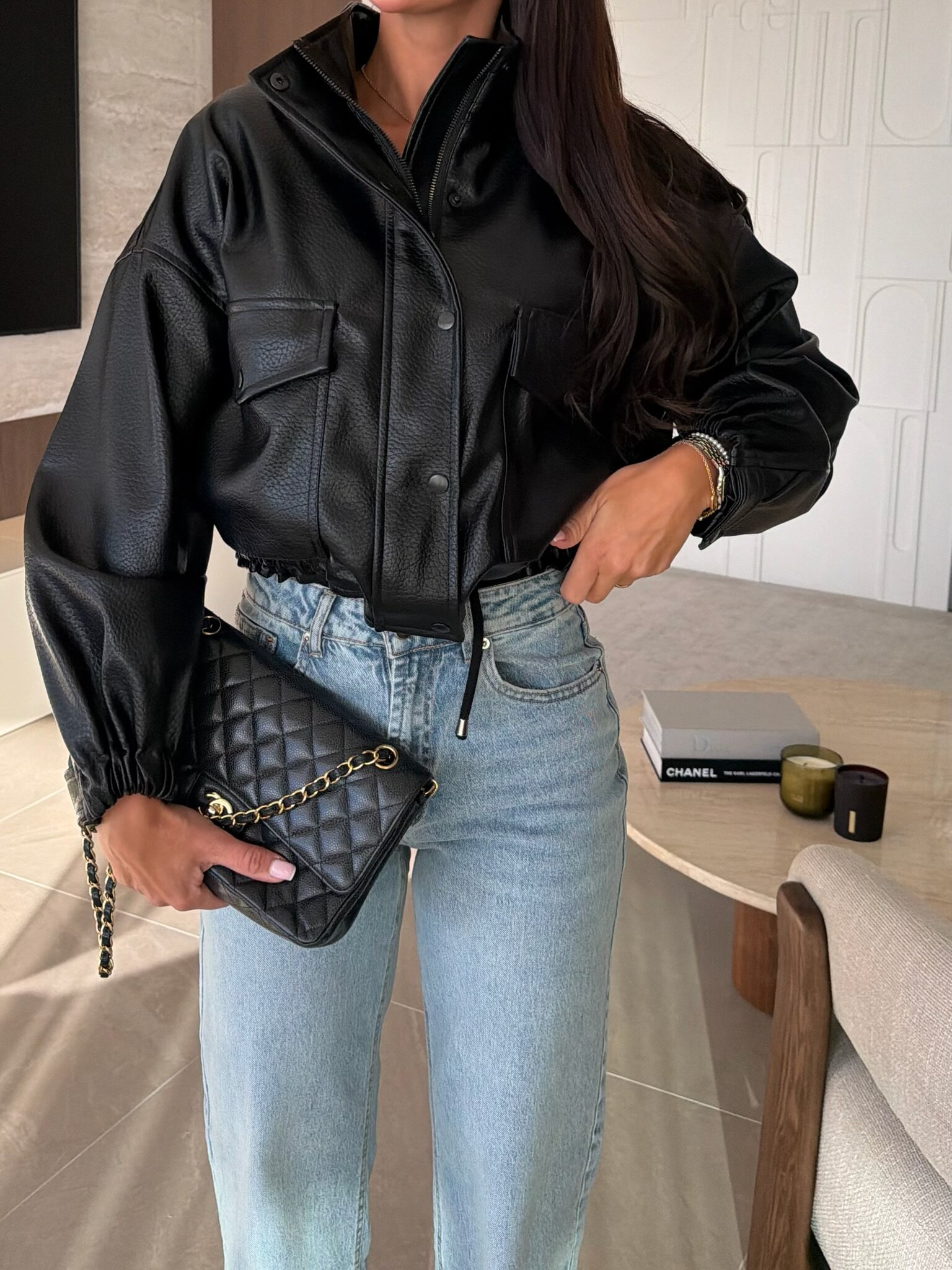 CHAQUETA DE CUERO ECOLÓGICO MILLO