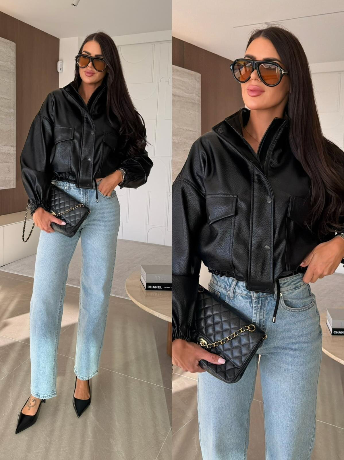 CHAQUETA DE CUERO ECOLÓGICO MILLO