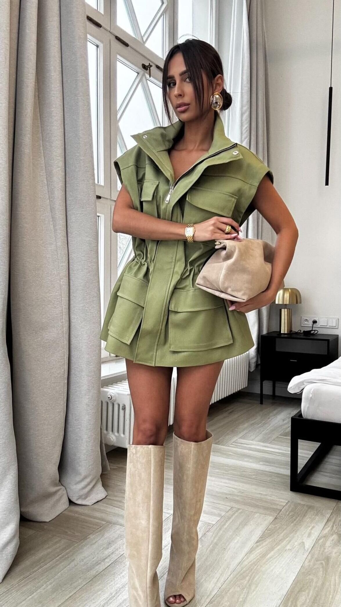 Chaqueta Madeli matcha