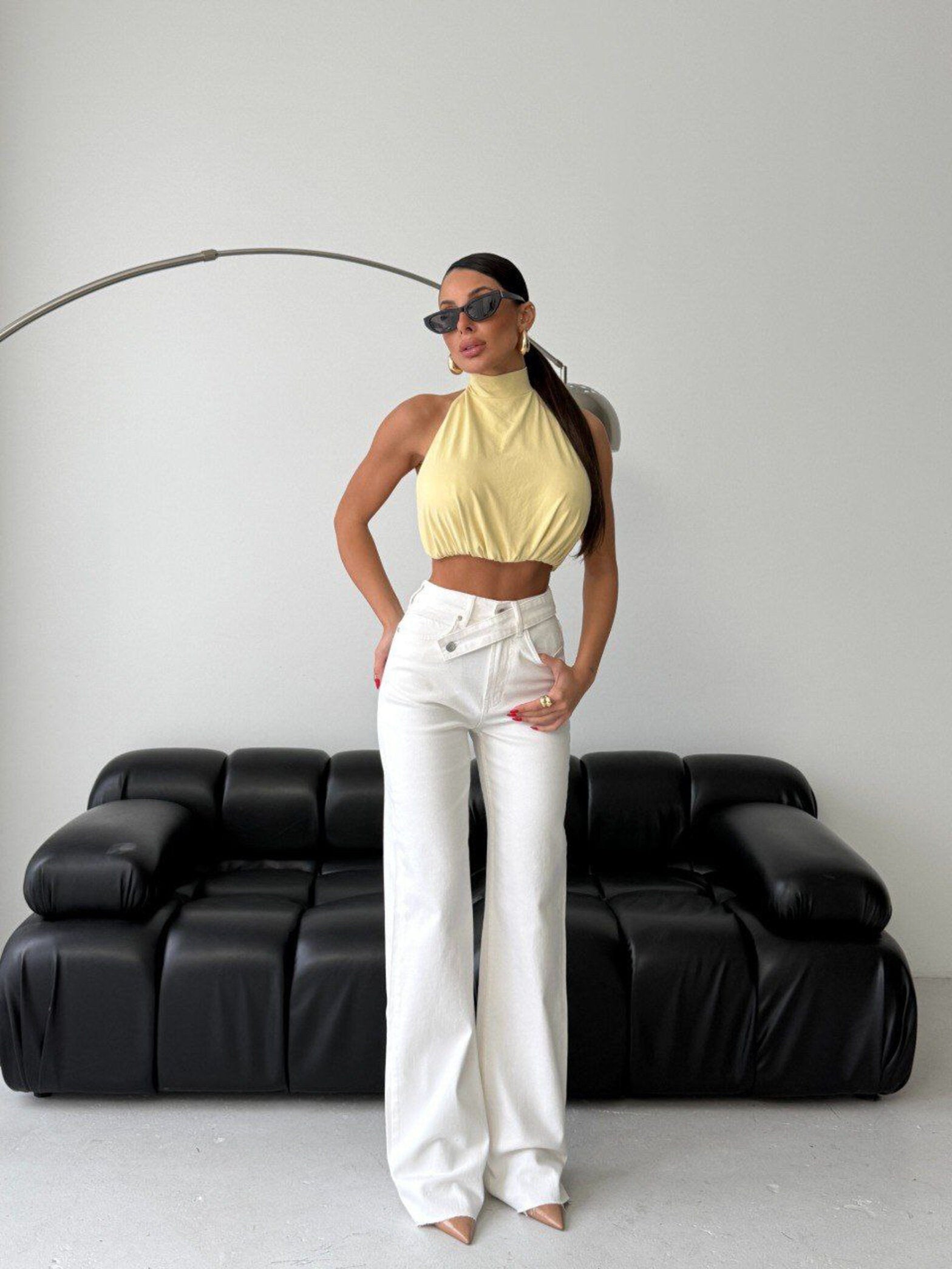 Pantalón Clifton jeans blanco