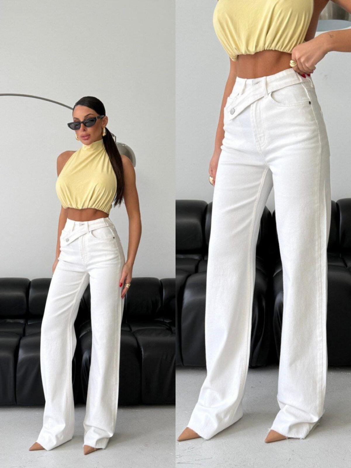 Pantalón Clifton jeans blanco